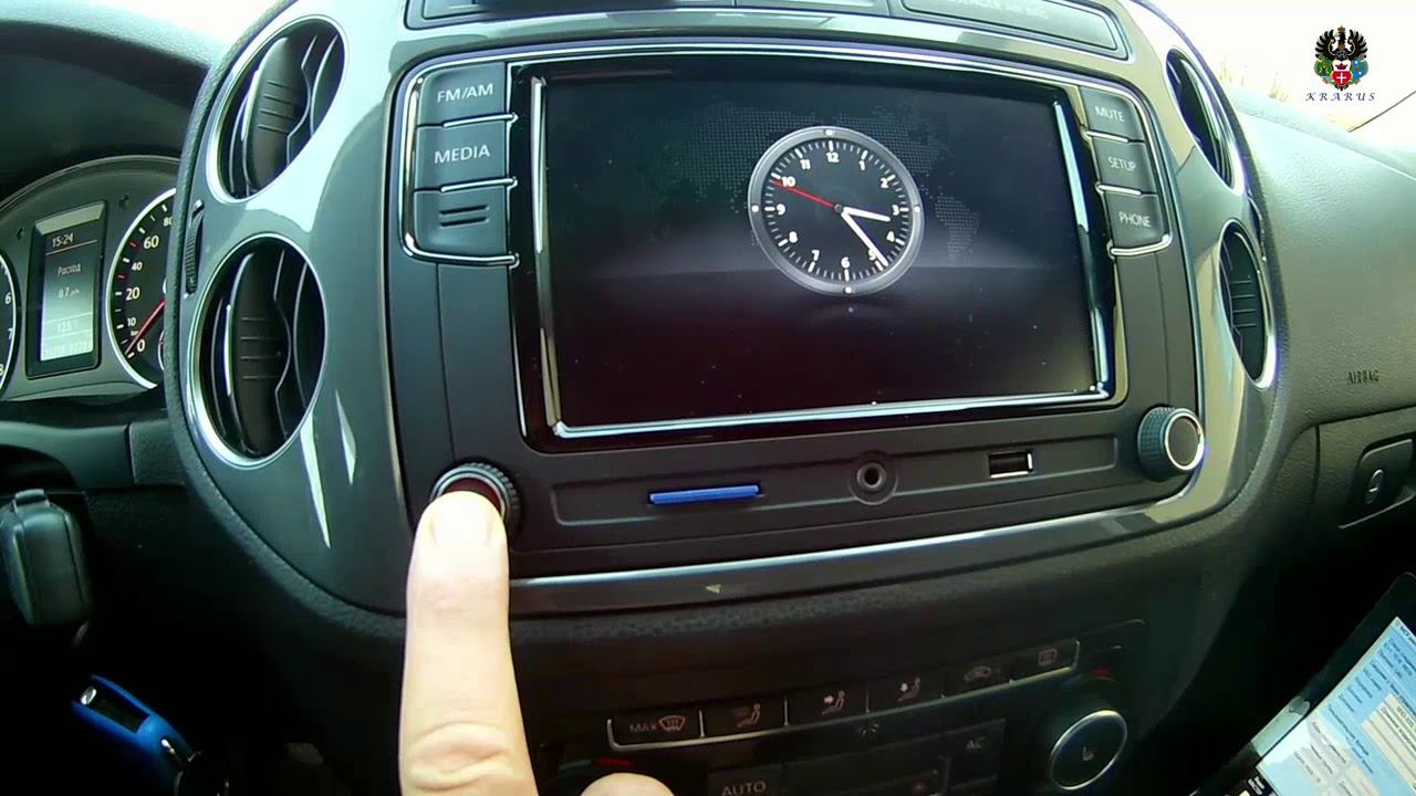 RCD 330G плюс- Визуализация кормы тигуана в парктронике.