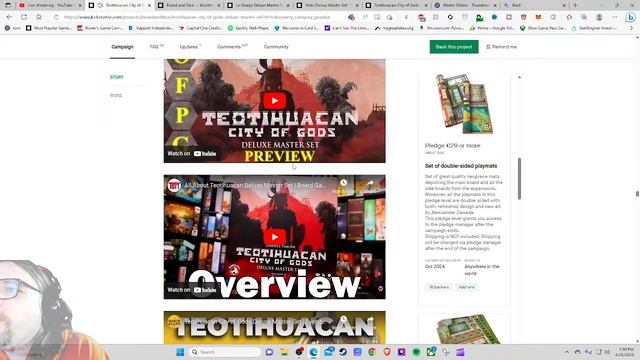 Teotihuacan: City Of Gods Deluxe Master Set (B) Kickstarter Critique Review