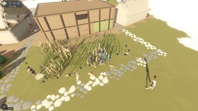 Building A Small Village In Sapiens And Feeding Them #pumpkins And #carcasses | Sapiens - Ep.7