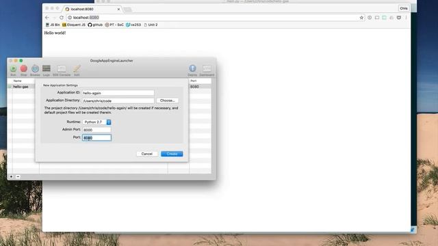 Google App Engine Walkthrough