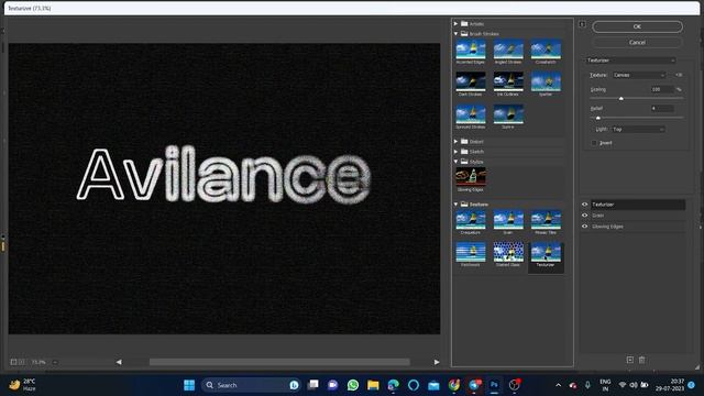 How To Create Grain Text Effect  Filter Gallery With Adobe Photoshop Rahulshahurs