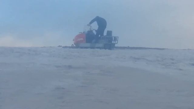 Снегоход Буран /12 месяцев 2018, Хубусгул аимак Монголиа (мои сын катался)