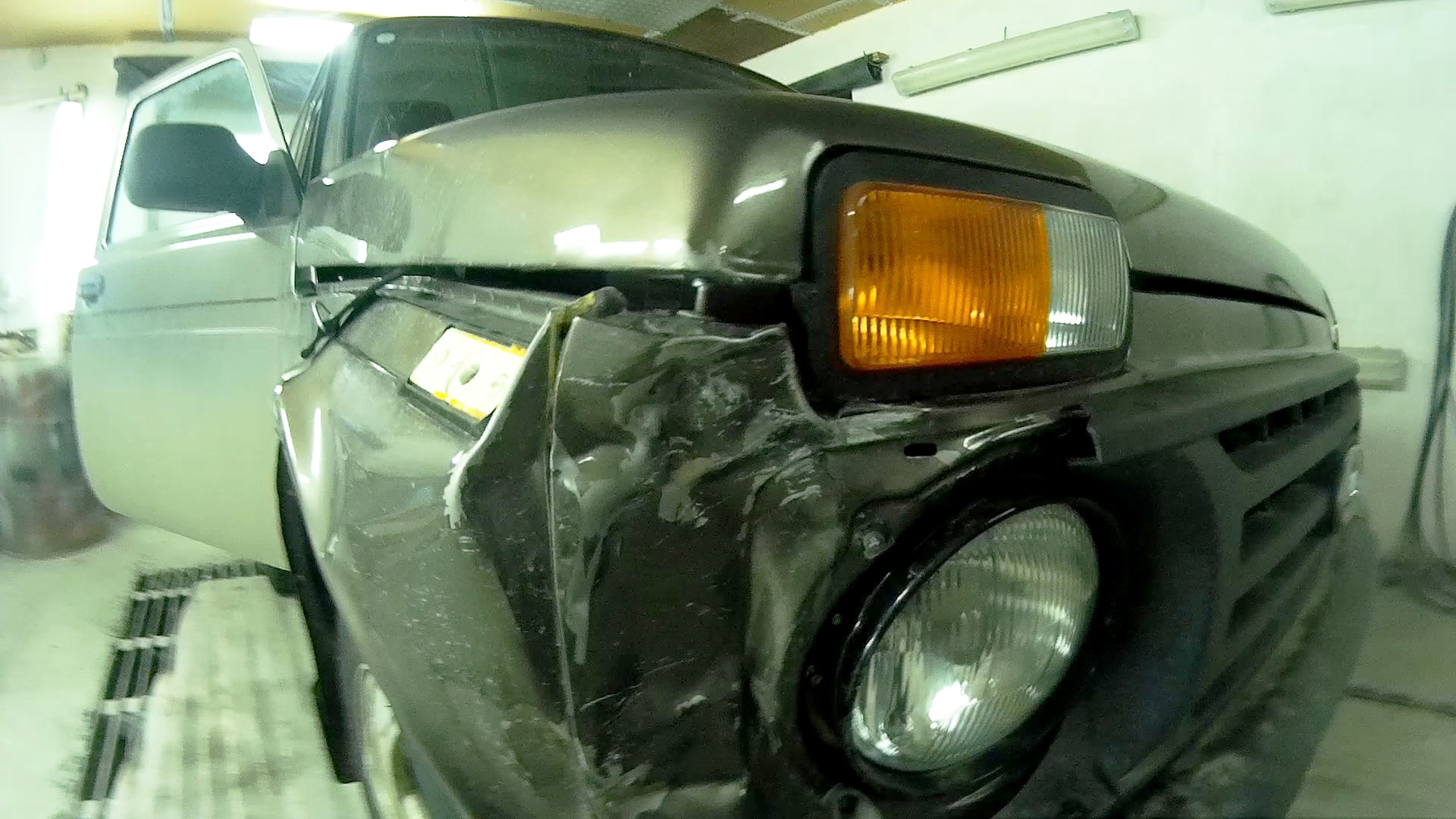 Нива 4x4 Urban замена крыла покраска переходом