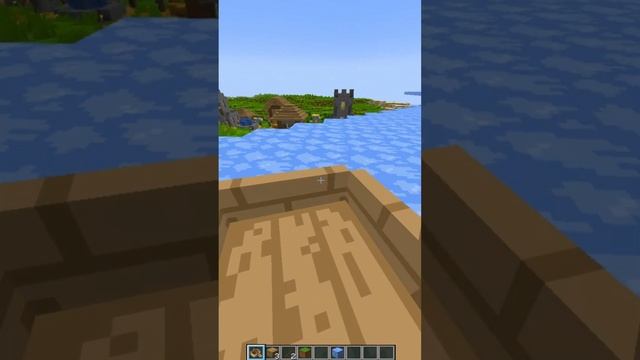 ИЗИ ДРИФТ НА ЛОДКЕ В МАЙНКРАФТ ? #shorts #minecraftshorts