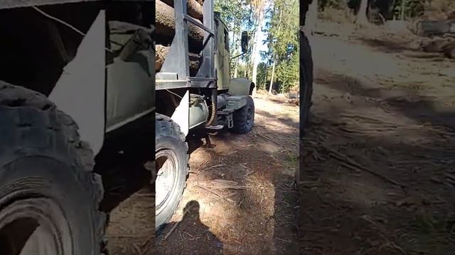 ? КрАЗ-ЛесовоЗ начал работать, вывожу...?