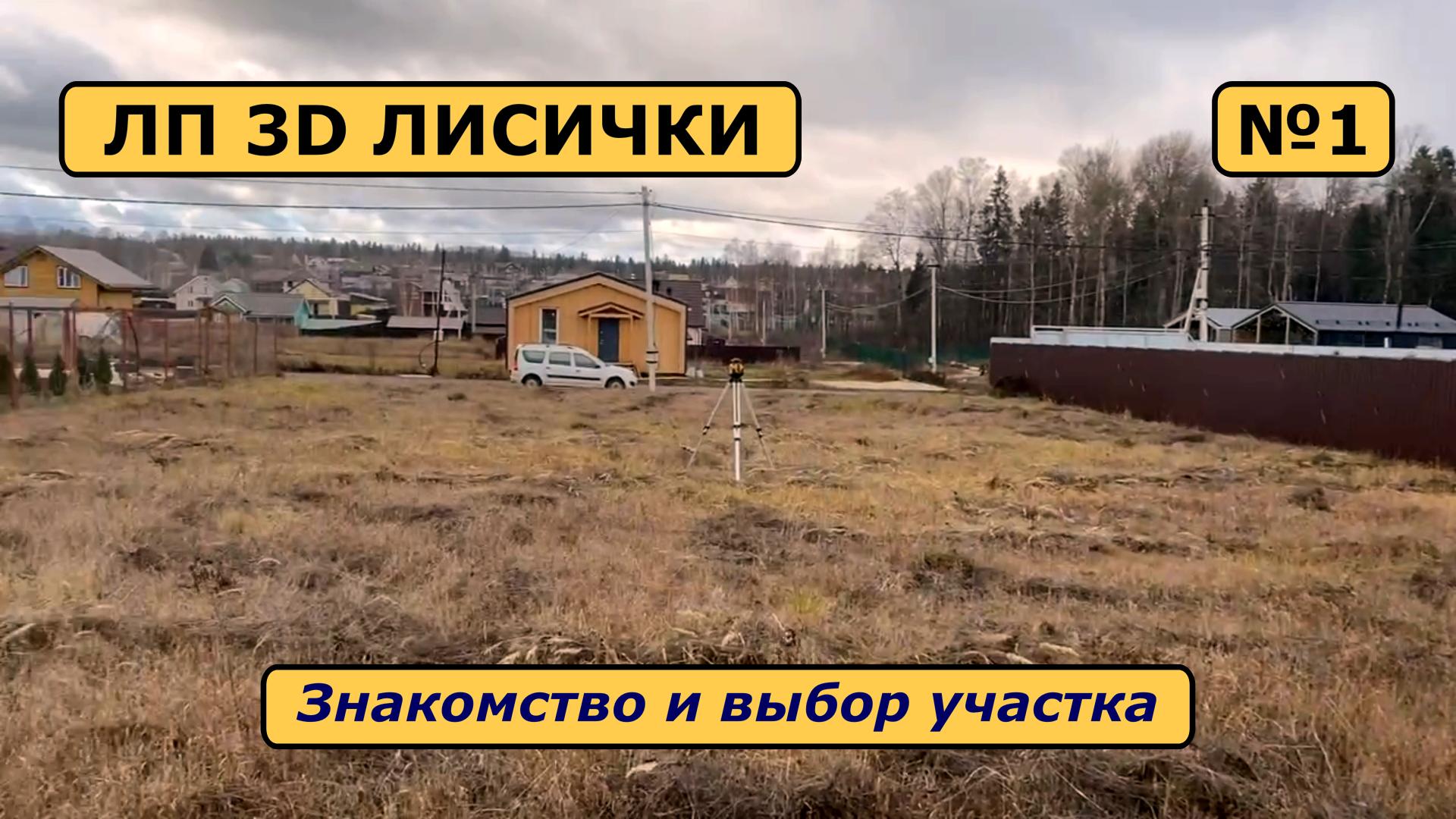 Лисички -1. Знакомство и выбор участка