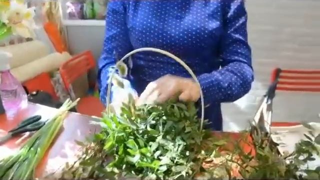 Как сделать букет с вербой