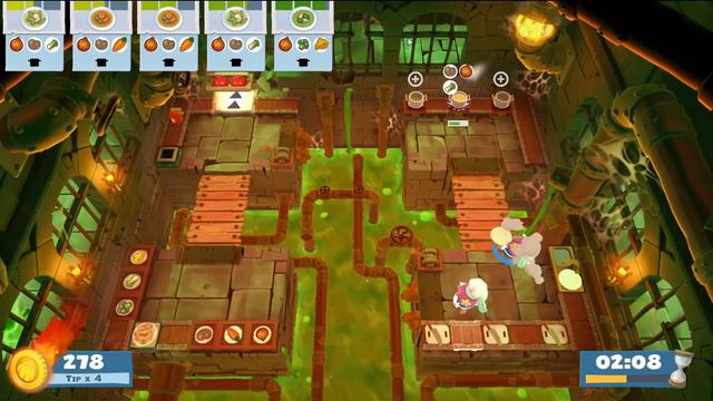 Overcooked! 2 Night Of The Hangry Horde 3-2 | 1 Player (574 Pts)