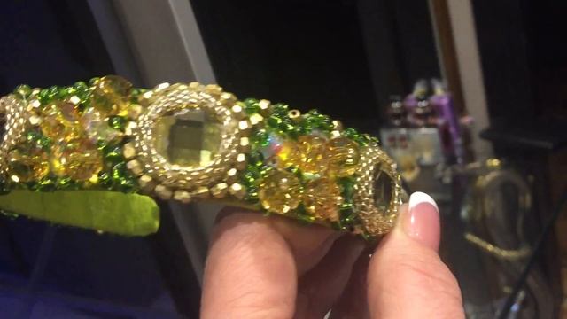 03 Ободок ШАРТРЕЗ Шикарные камушки блестяшки