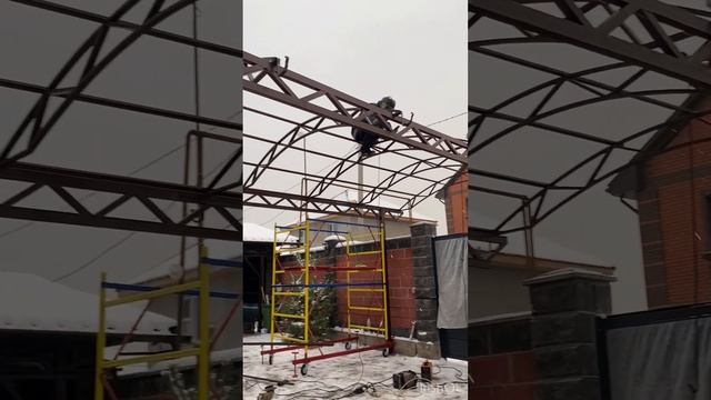 Welder  Навес 8.5*3.5 #навесы #навес