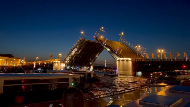 Разводные мосты Санкт Петербург май 2023