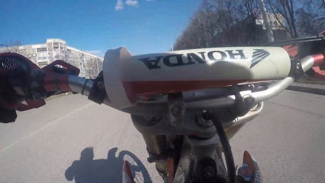 Эндуро Мото . Россия 2021 Honda 450 уходил от погони дпс