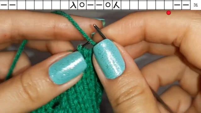 Вязание спицами. Красивый узор 