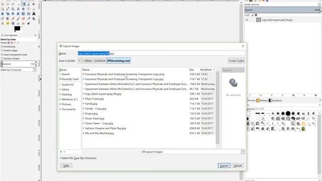 Remove Background Color Of Image Using GIMP