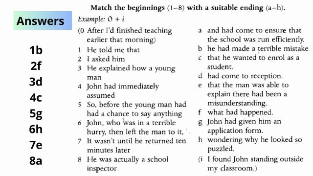 ENGLISH LESSONS ONLINE   GRAMMAR  EXERCISES  THE PAST PERFECT TENSES ADVANCED COURSE