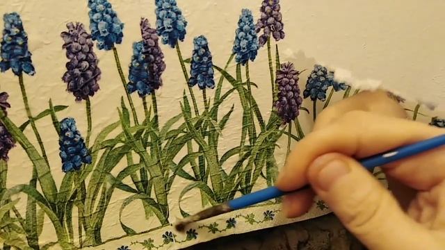 декупаж двери