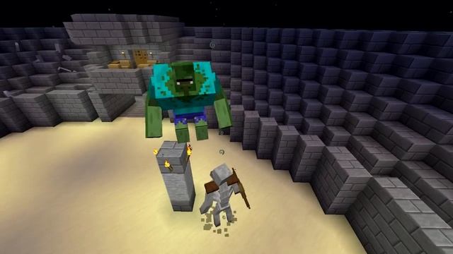 MUTANT ZOMBIE VS MUTANT SKELETON! Битва мобов в Minecraft! 