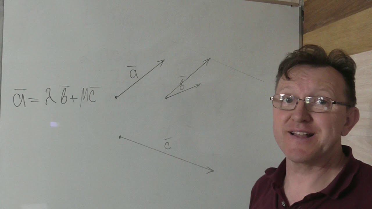 Разложение вектора на неколлинеарные вектора.