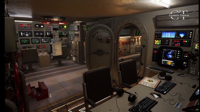 Окружающий звук подводной лодки