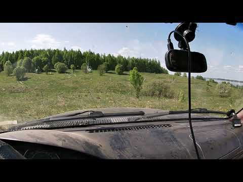 Застрял в колеях. Покинутая деревня Завражье. Красивые берега Волги.