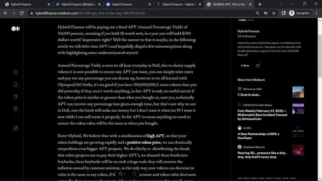 Hybrid Finance || 50,000% APY || Obsidian KYC || Auto-Staking & Auto Compounding Protocol