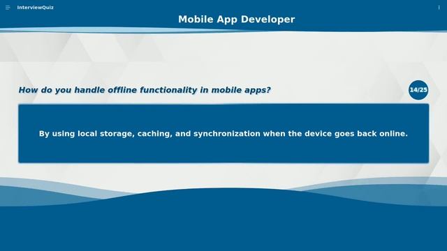 Mobile App Developer Interview Questions | Top 25 Q&A | ChatGPT
