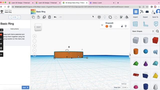 Basic Ring In Tinkercad