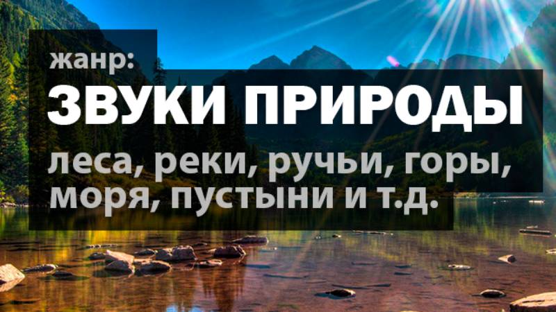 ЗВУКИ ПРИРОДЫ: слушать онлайн