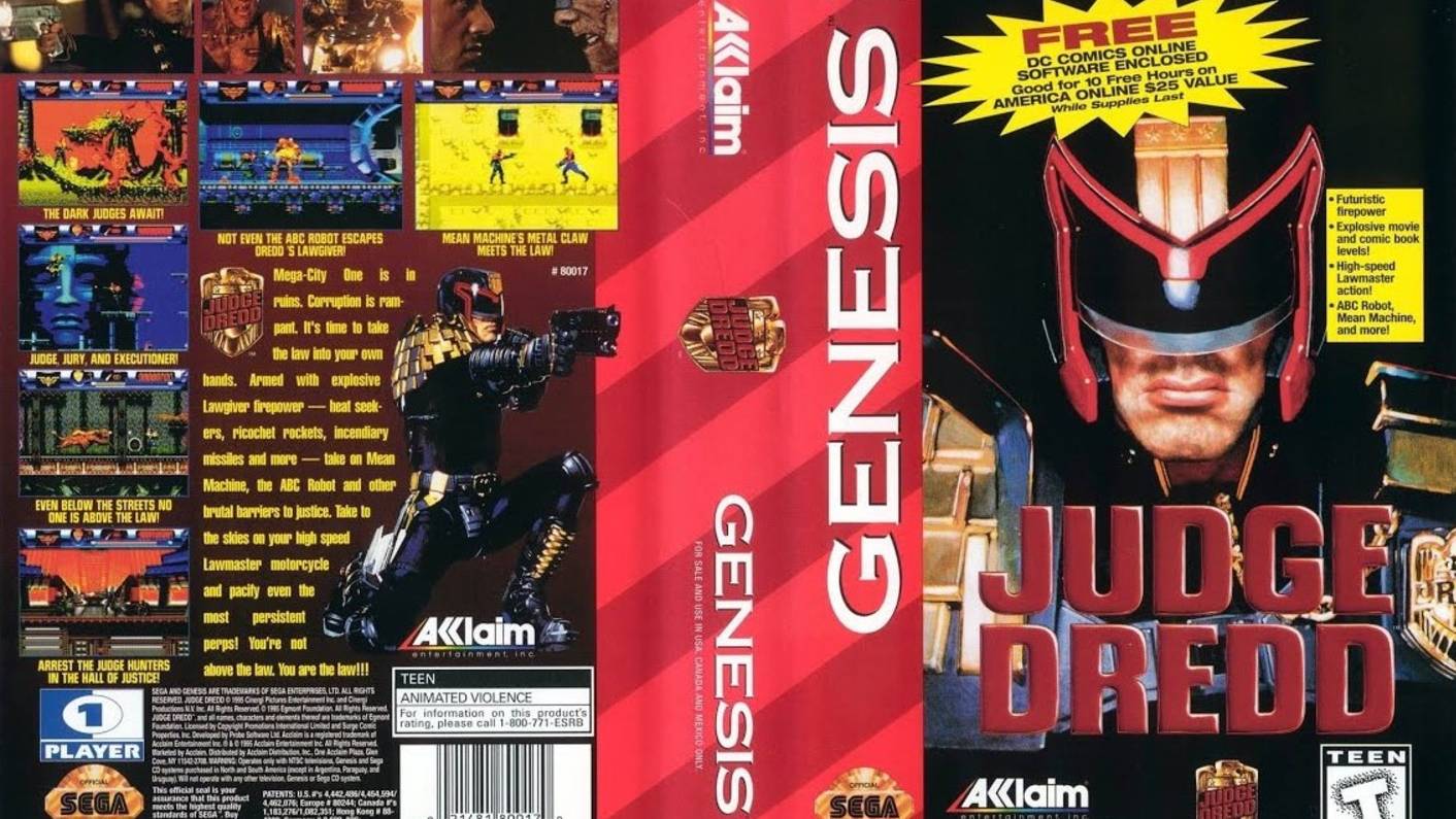 Sega Mega Drive 2 (Smd) 16-bit Judge Dredd / Судья Дредд Прохождение / Long Play