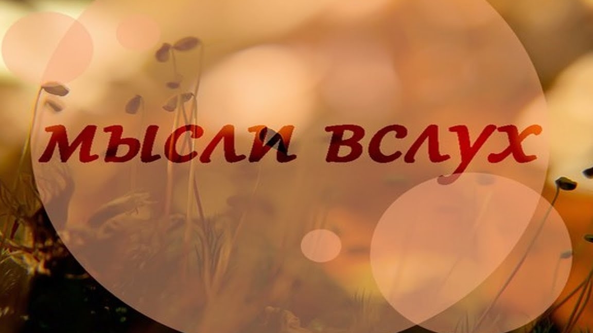 Мысли вслух.