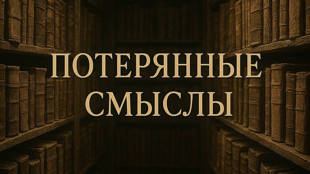 Потерянные смыслы.