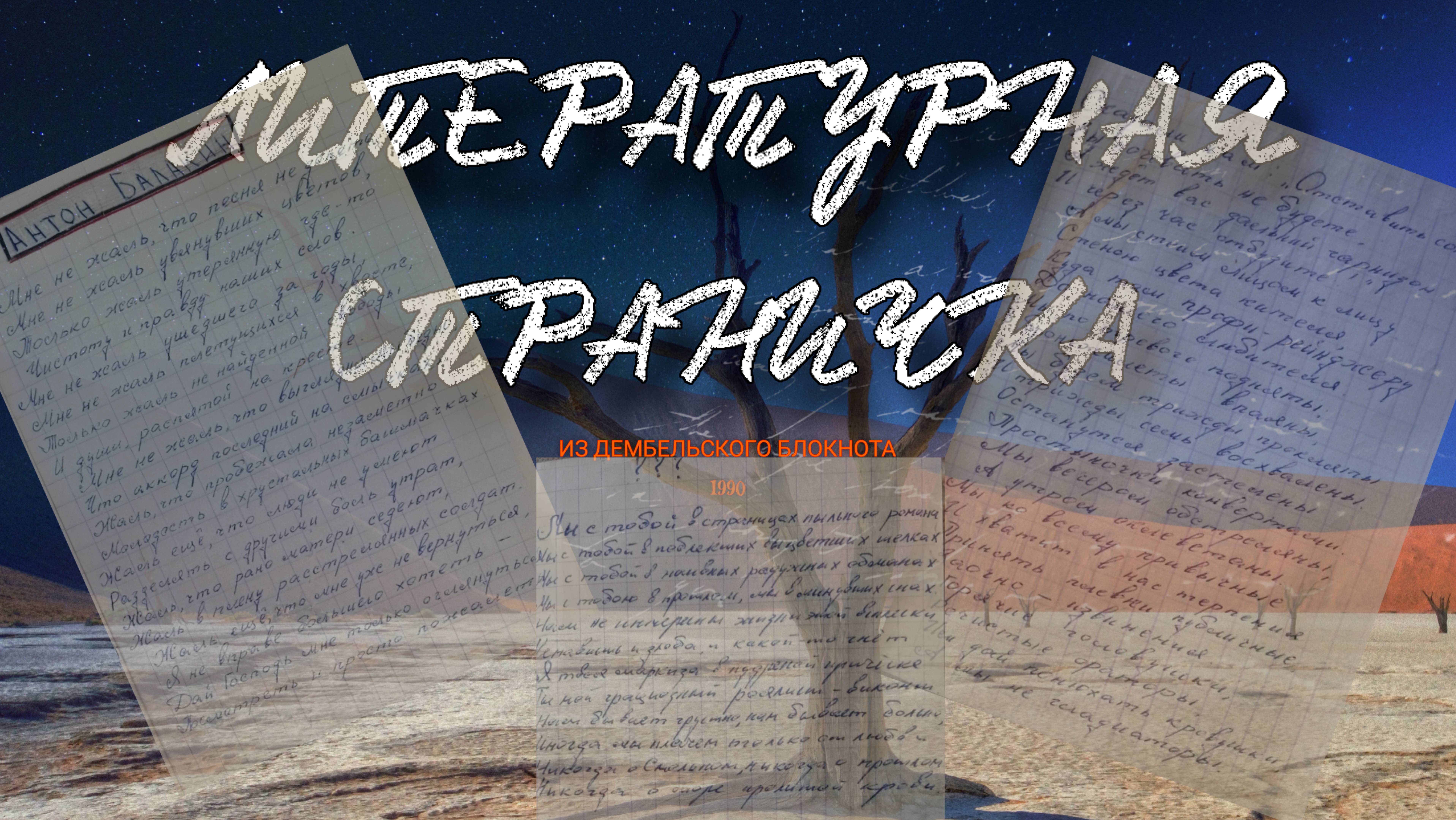 Литературная страничка