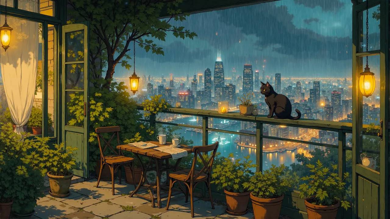Moonlit Rain