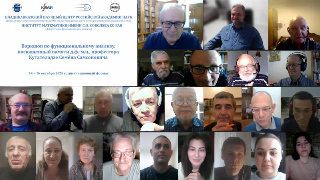 Воркшоп по функциональному анализу, посвященный памяти д.ф.-м.н., профессора Кутателадзе С. С.