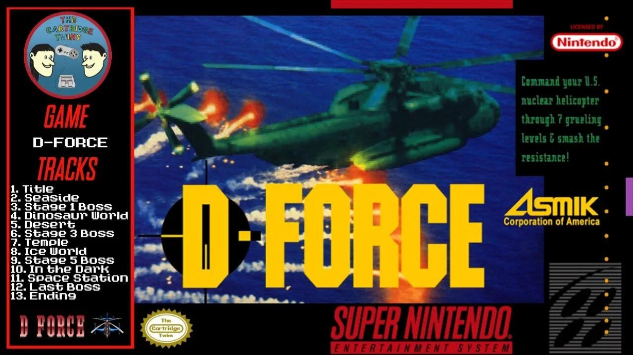 Super Nintendo (Snes) 16-bit D-Force / Д-Сила Прохождение / Long Play