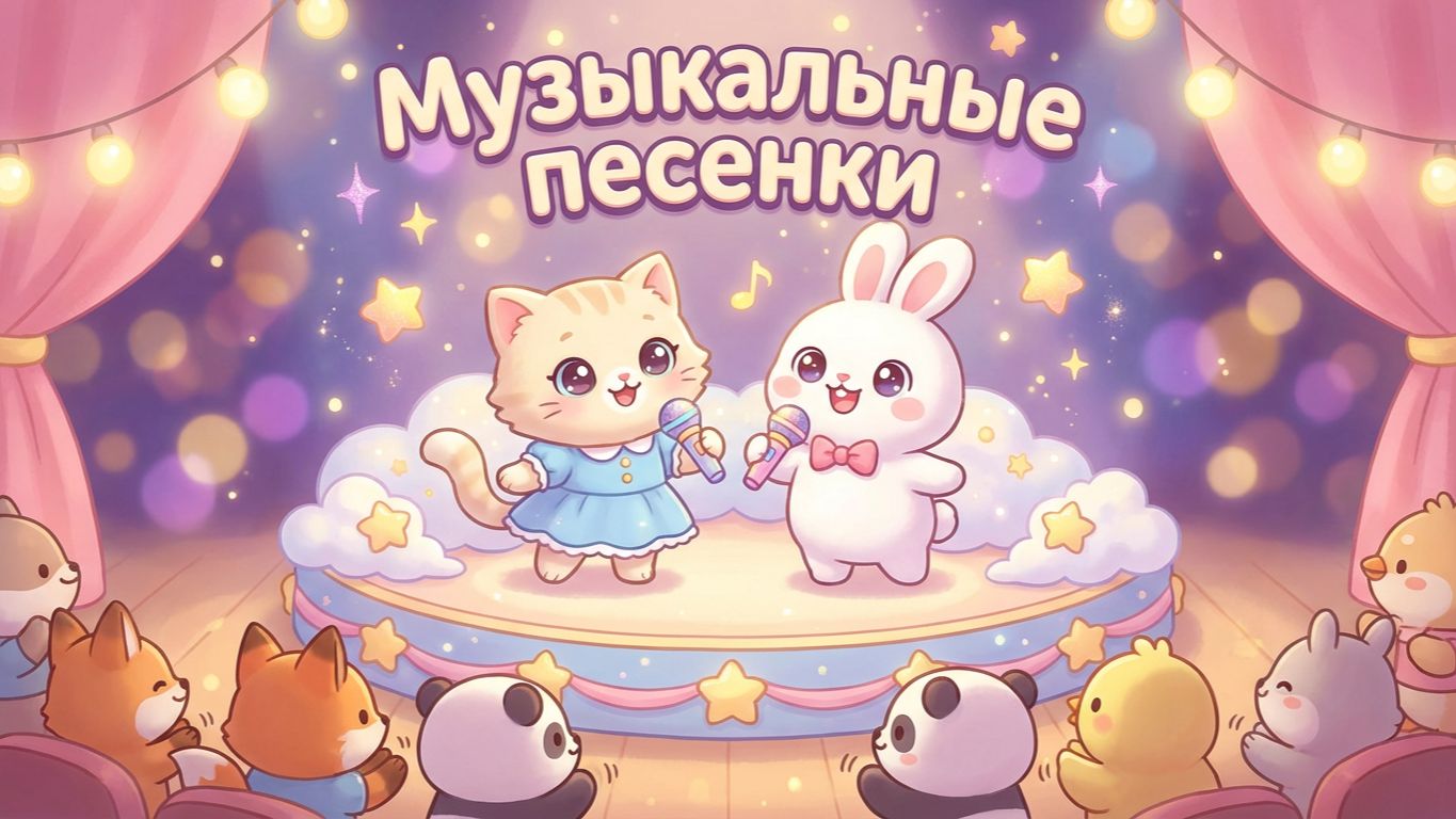 Музыкальные песенки для детей — Танцующие зверята