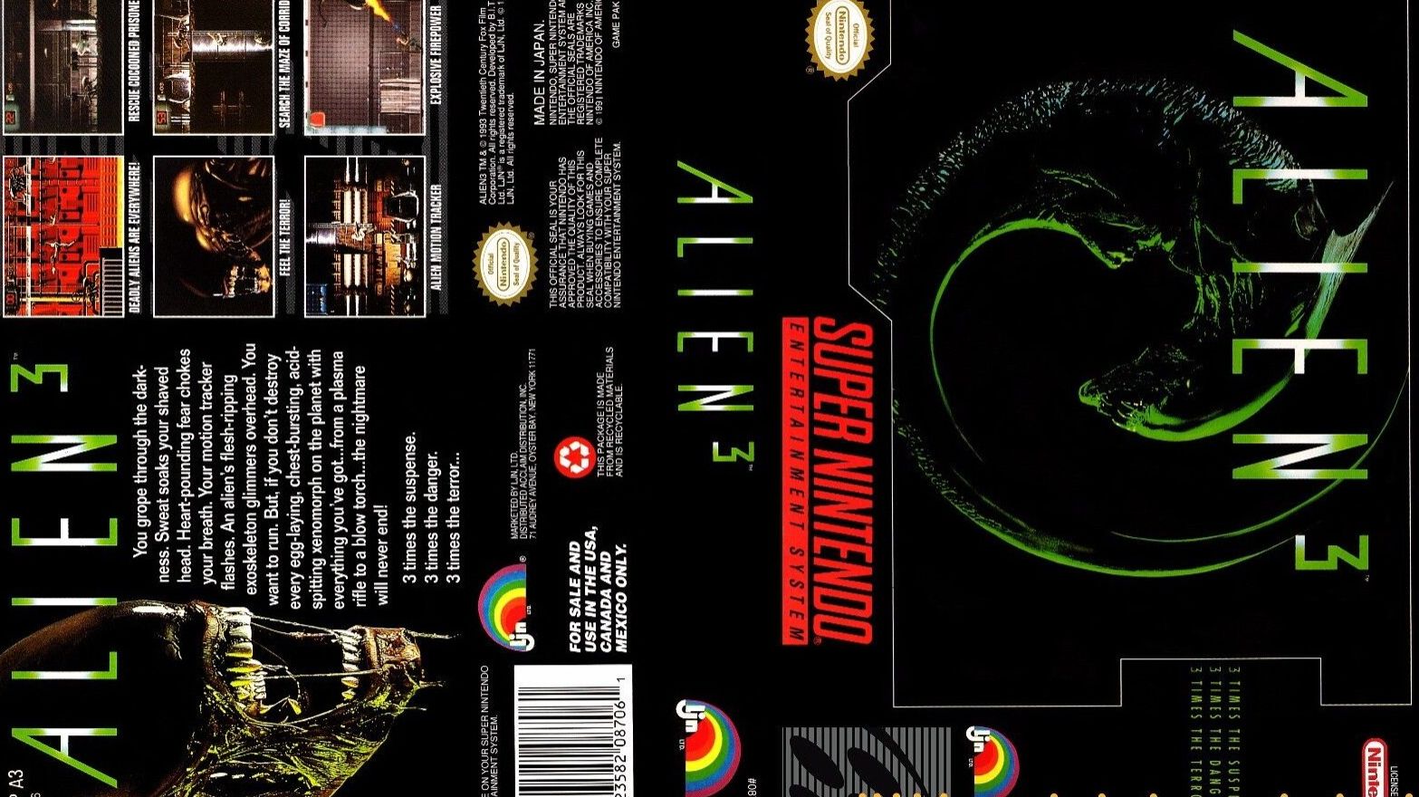 Super Nintendo (Snes) 16-bit Alien 3 / Чужой 3 Прохождение / Long Play