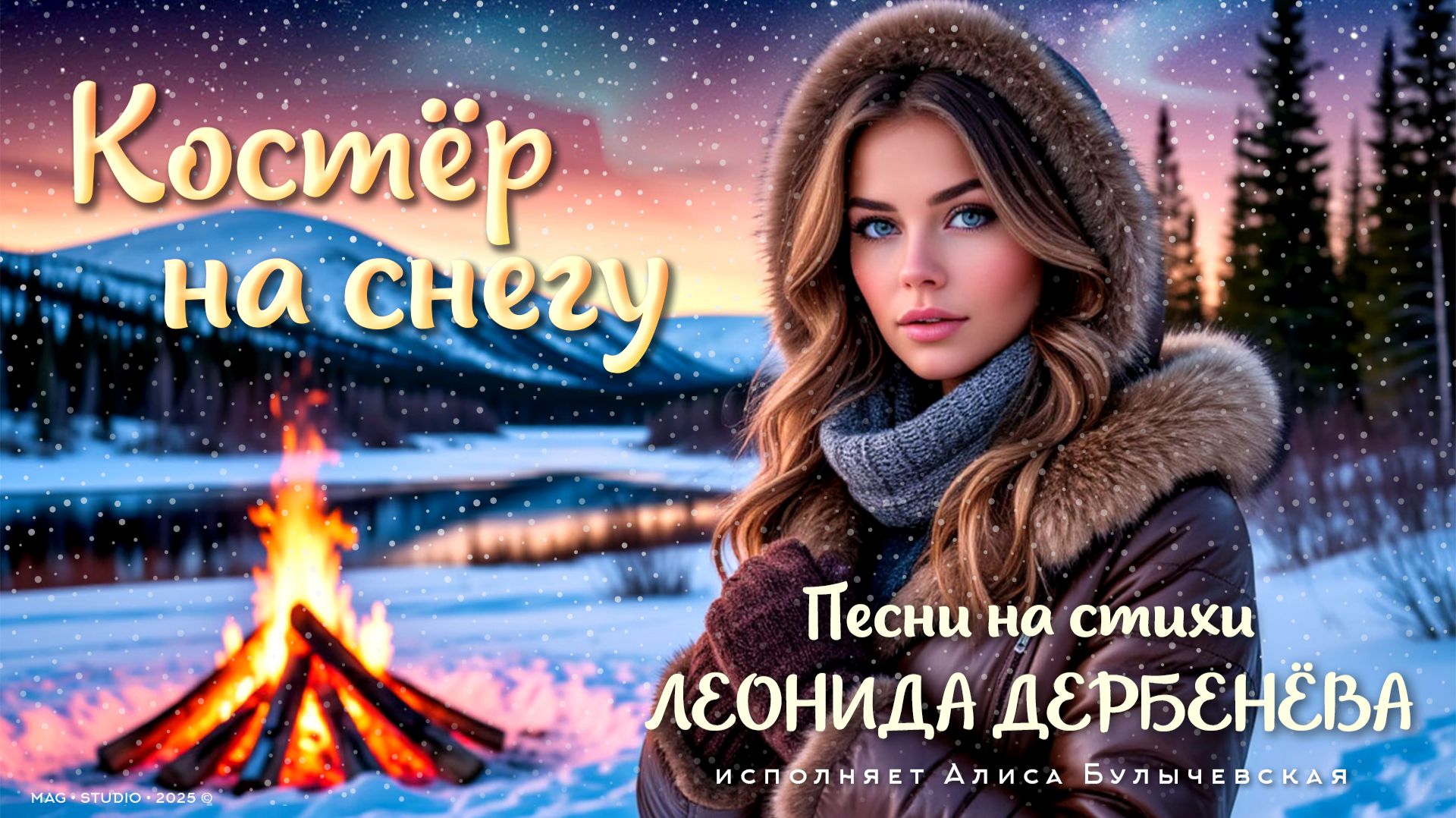 Костёр на снегу