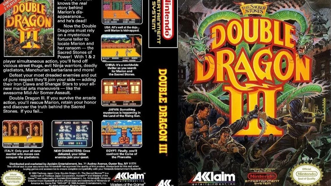 Dendy (Famicom,Nintendo,Nes) 8-bit Double Dragon 3 The Sacred Stones Прохождение