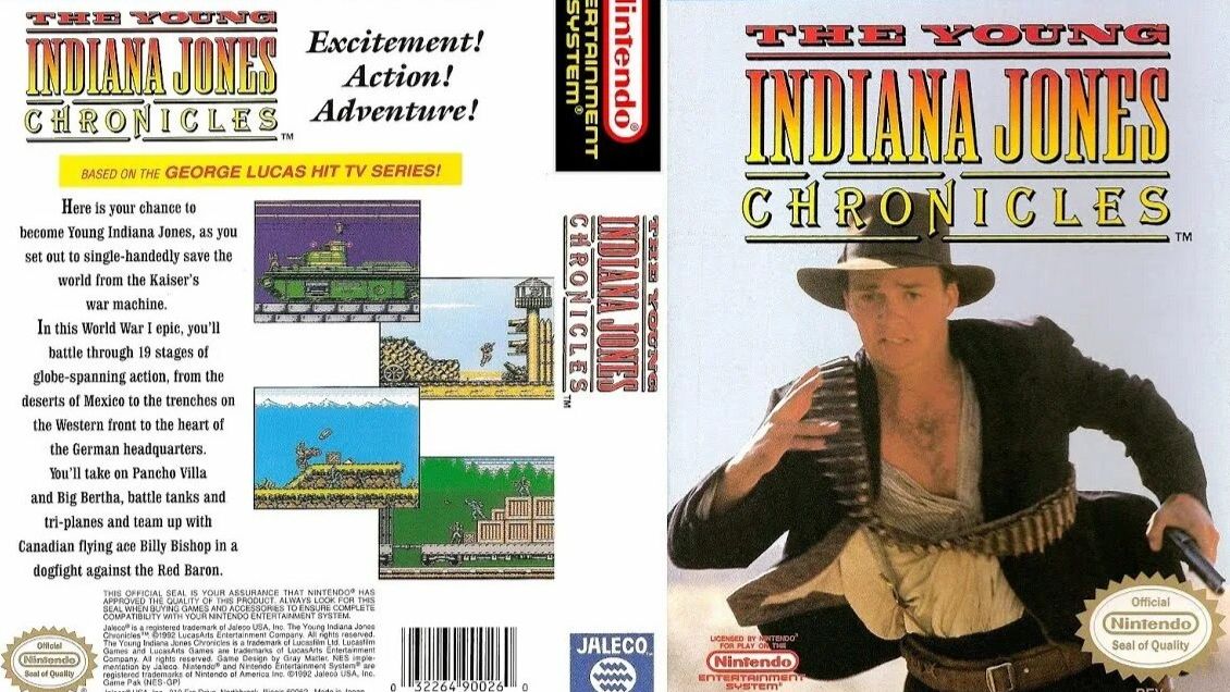Dendy (Famicom,Nintendo,Nes) 8-bit Young Indiana Jones Chronicles Прохождение
