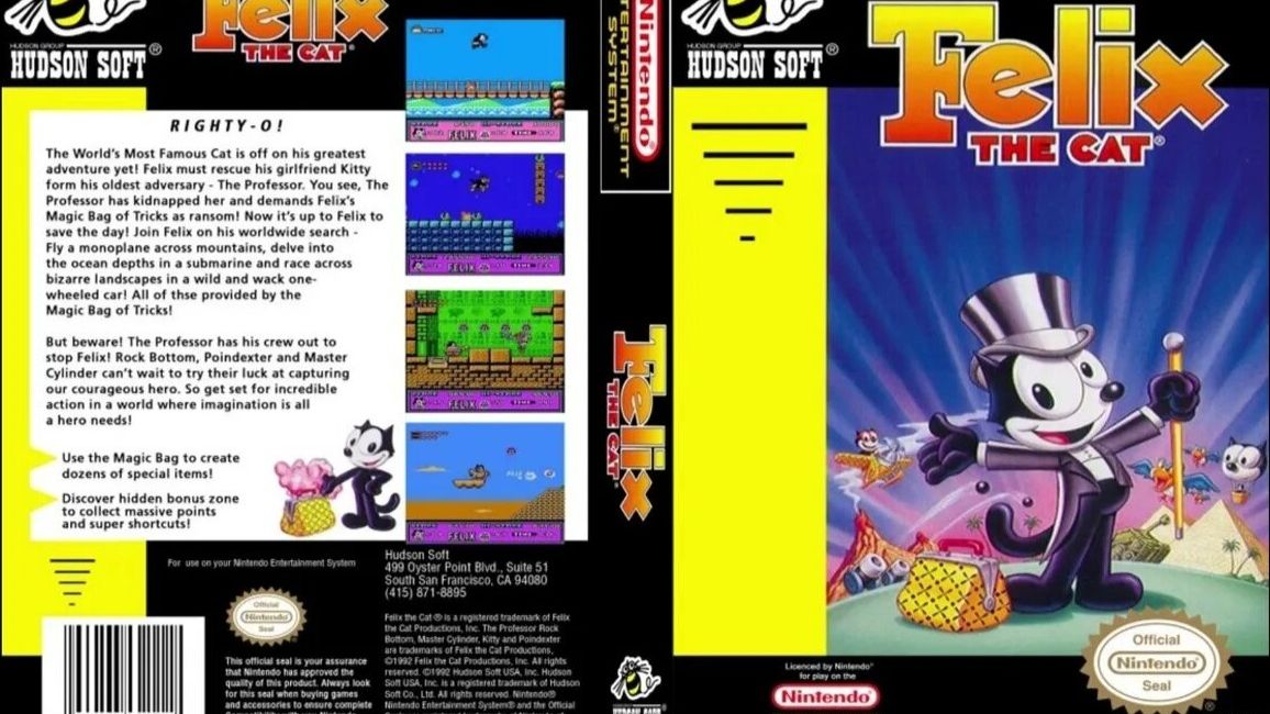 Dendy (Famicom,Nintendo,Nes) 8-bit Felix The Cat Прохождение