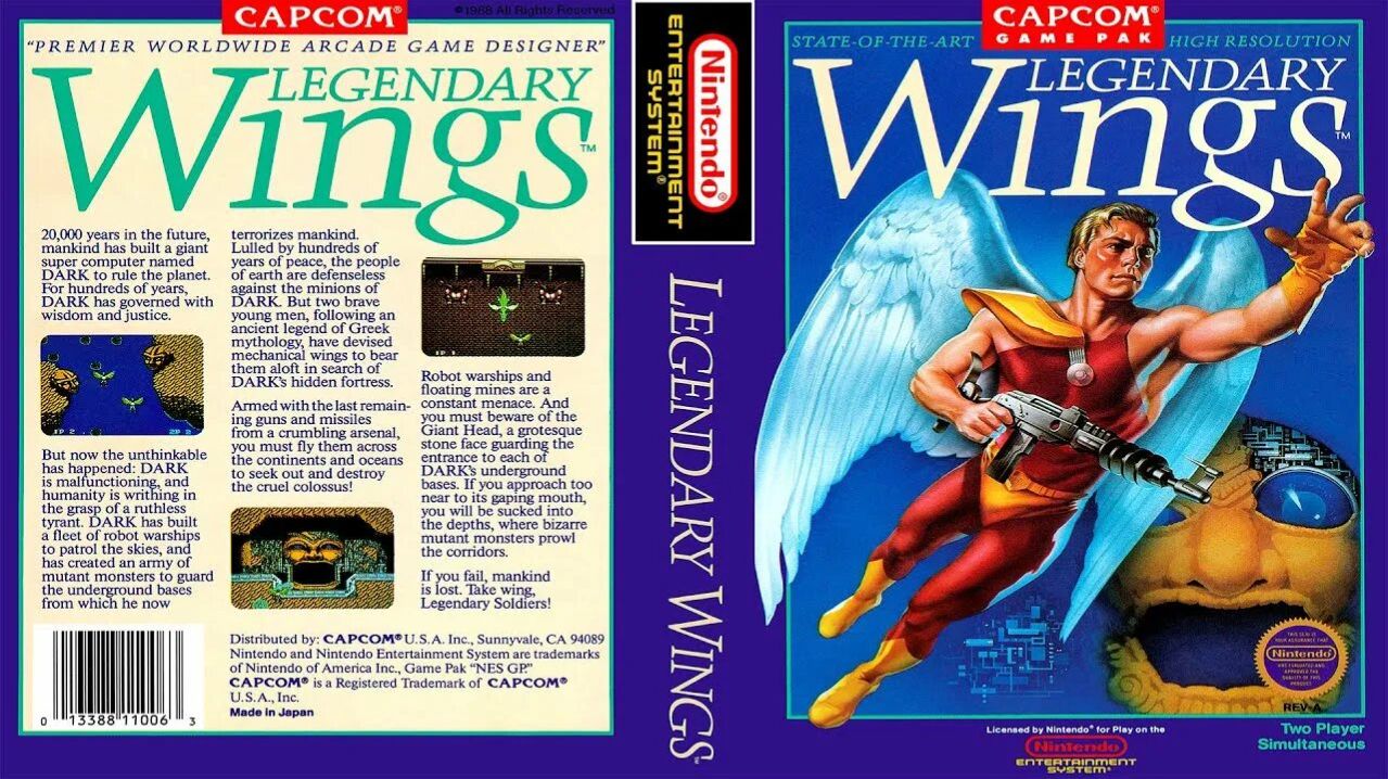 Dendy (Famicom,Nintendo,Nes) 8-bit Legendary Wings Прохождение