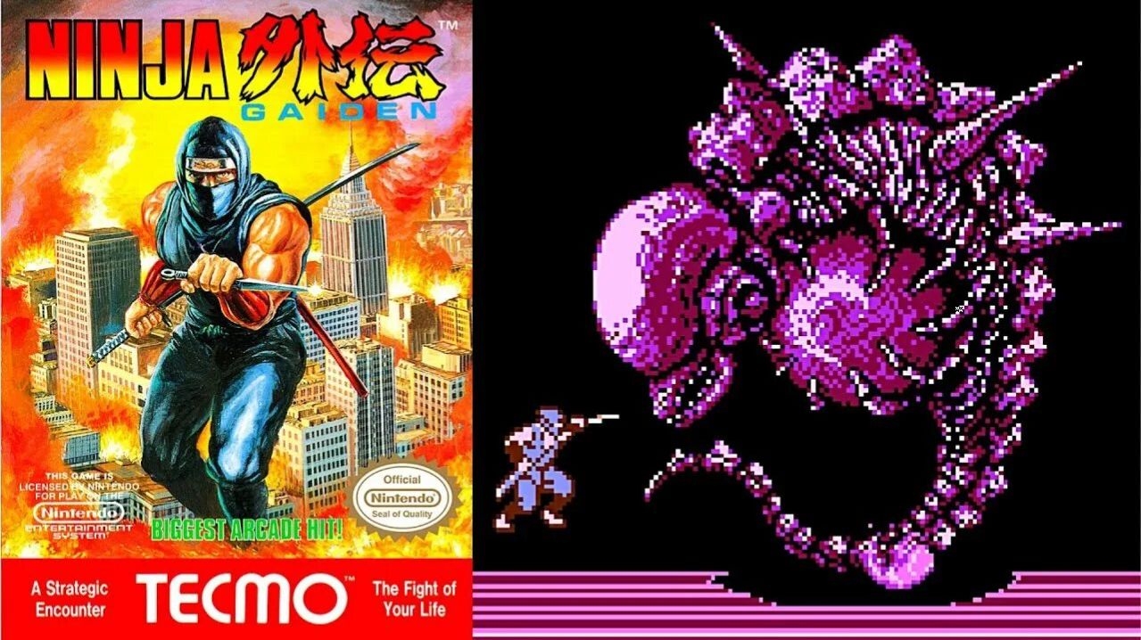 Dendy (Famicom,Nintendo,Nes) 8-bit Ninja Gaiden 1 Полное Прохождение