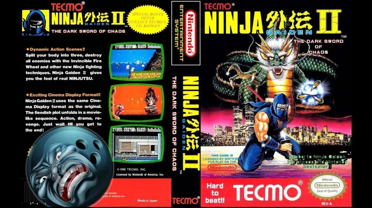 Dendy (Famicom,Nintendo,Nes) 8-bit Ninja Gaiden 2 The Dark Sword of Chaos Прохождение