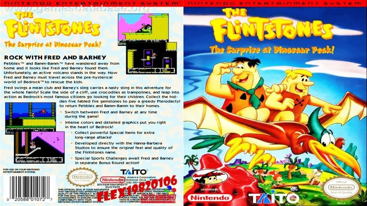 Dendy (Famicom,Nintendo,Nes) 8-bit The Flintstones The Surprise At Dinosaur Peak Прохождение