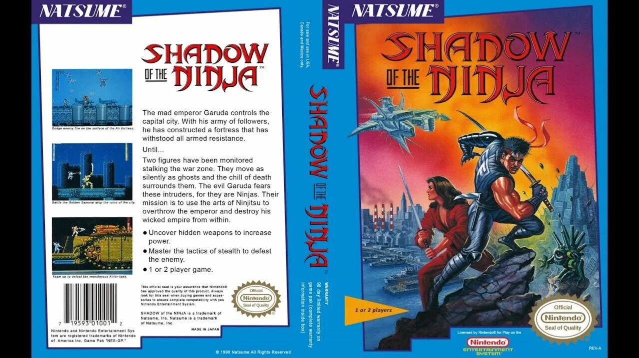 Dendy (Famicom,Nintendo,Nes) 8-bit Blue Shadow (Kage, Shadow of the Ninja) Полное Прохождение