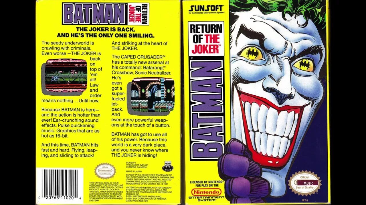 Dendy (Famicom,Nintendo,Nes) 8-bit Batman Return of the Joker (Batman 2 part) Полное Прохождение