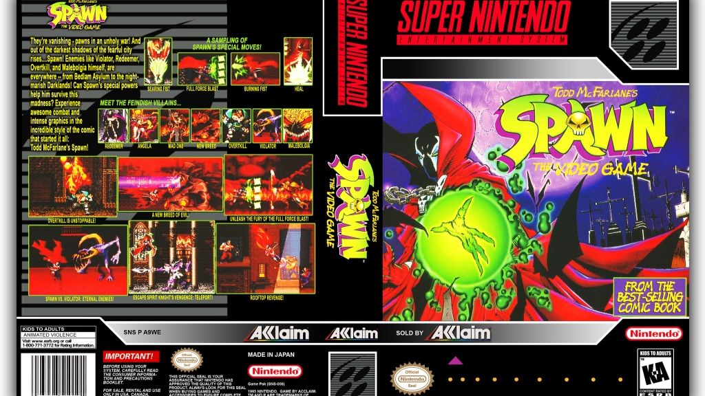 Super Nintendo (Snes) 16-bit Spawn Полное Прохождение