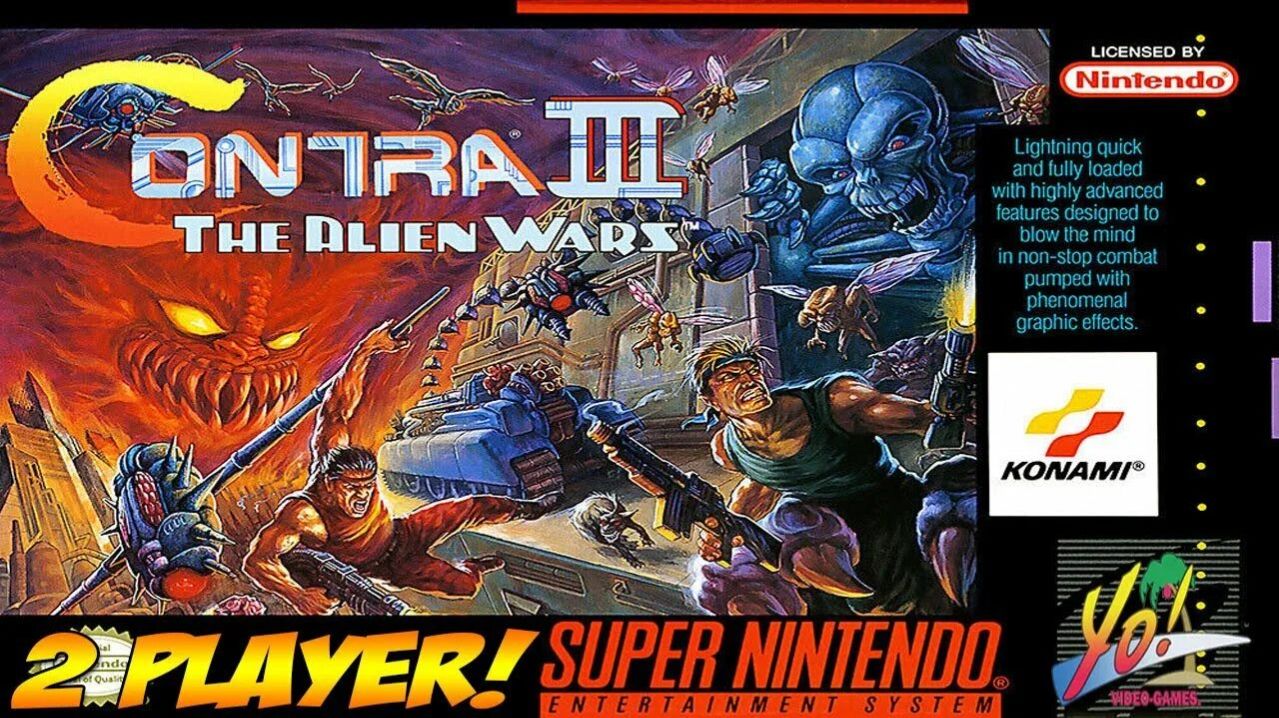 Super Nintendo (Snes) 16-bit Contra 3 The Alien Wars Полное Прохождение