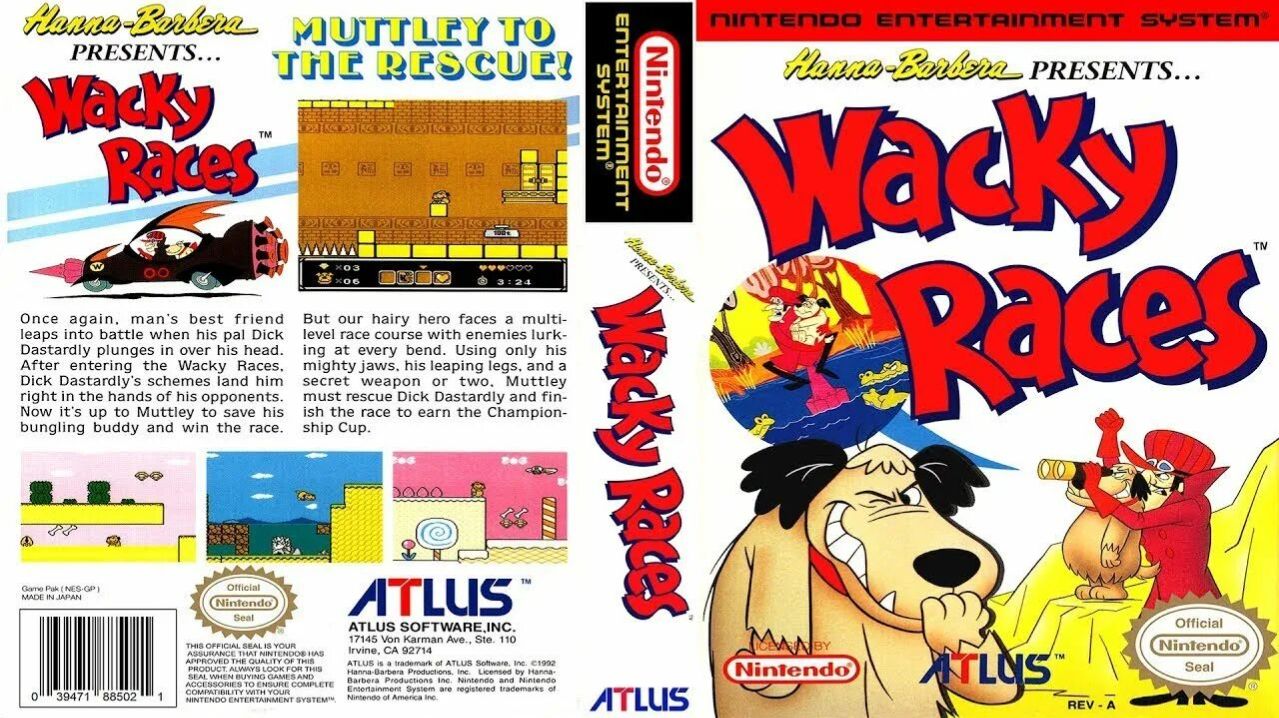 Dendy (Famicom,Nintendo,Nes) 8-bit Wacky Races Полное Прохождение